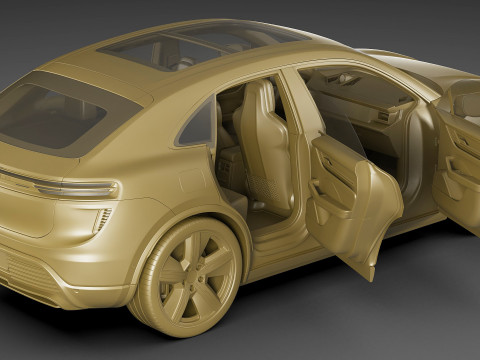 Porsche Macan Turbo 2025 3D Model