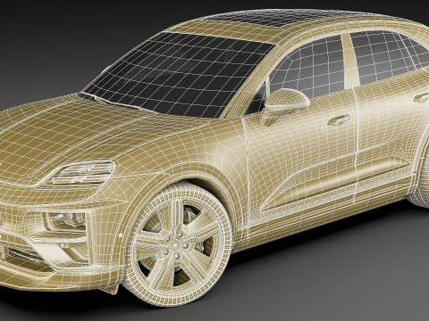 Porsche Macan Turbo 2025 3D Model