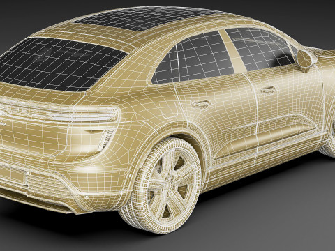 Porsche Macan Turbo 2025 3D Model