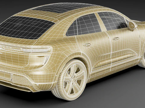 Porsche Macan Turbo 2025 3D Model