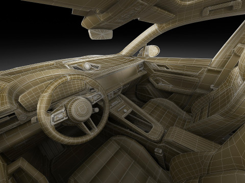 Porsche Macan Turbo 2025 3D Model