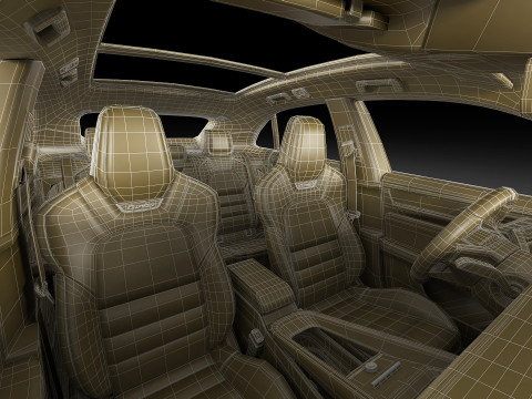Porsche Macan Turbo 2025 3D Model