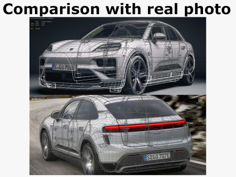 Porsche Macan Turbo 2025 3D Model