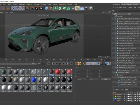 Porsche Macan Turbo 2025 3D Model