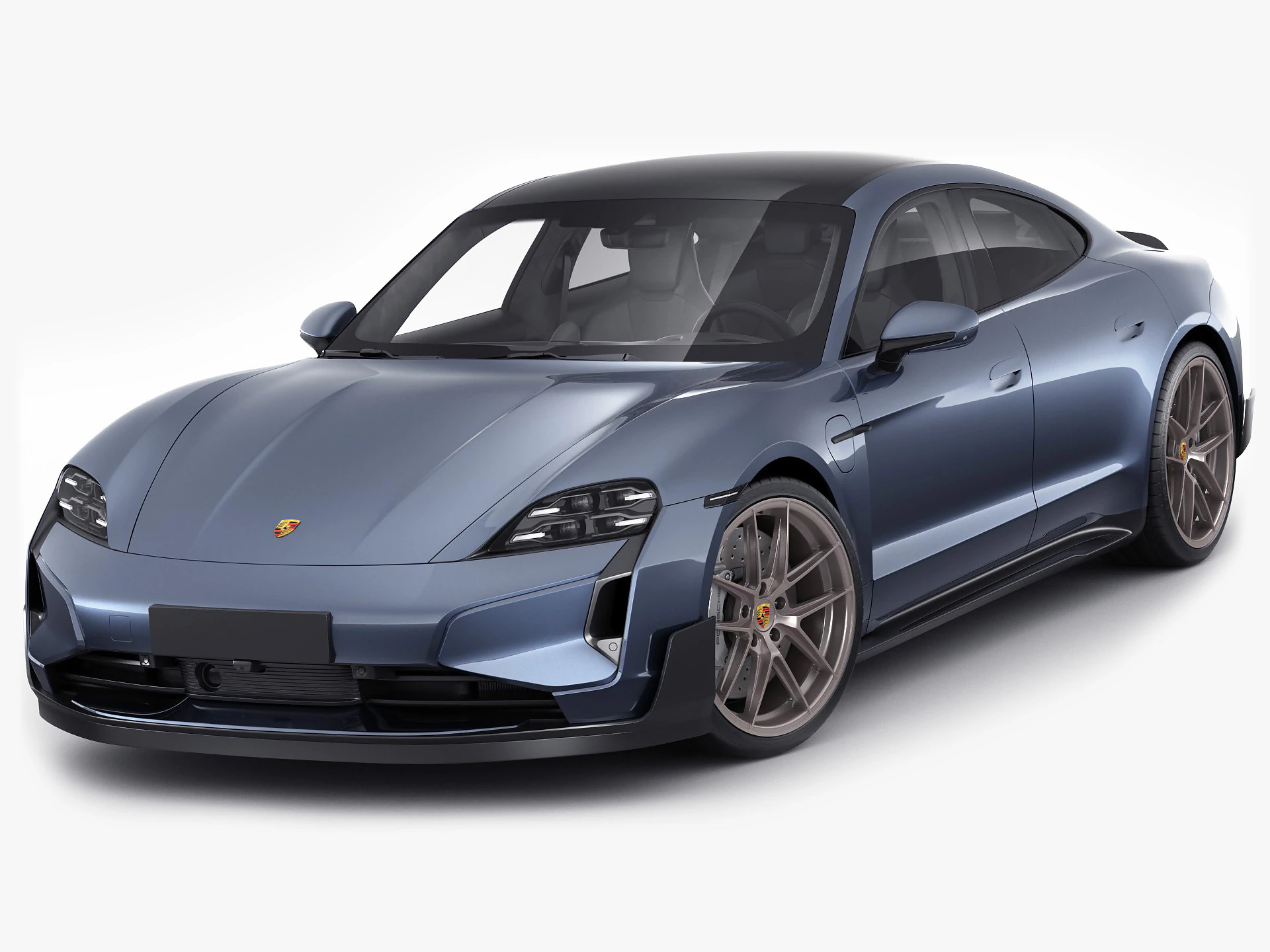 Porsche Taycan Turbo GT 2025 3D Model .c4d .max .obj .3ds .fbx .stl .blend 
