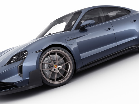 Porsche Taycan Turbo GT 2025 3D-Modell