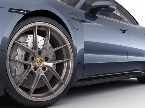 Porsche Taycan Turbo GT 2025 3D-Modell