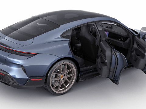 Porsche Taycan Turbo GT 2025 3D-Modell