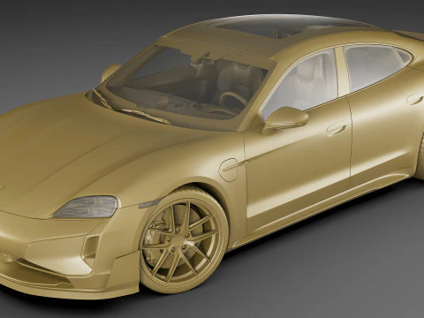 Porsche Taycan Turbo GT 2025 3D Model