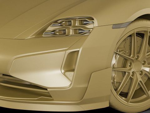 Porsche Taycan Turbo GT 2025 3D-Modell