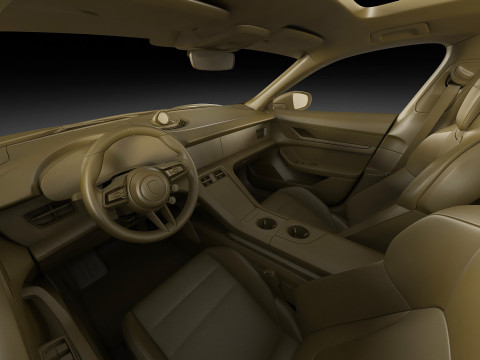 Porsche Taycan Turbo GT 2025 3D-Modell