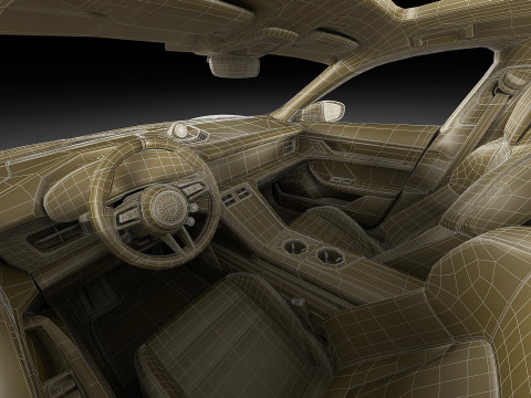 Porsche Taycan Turbo GT 2025 3D-Modell