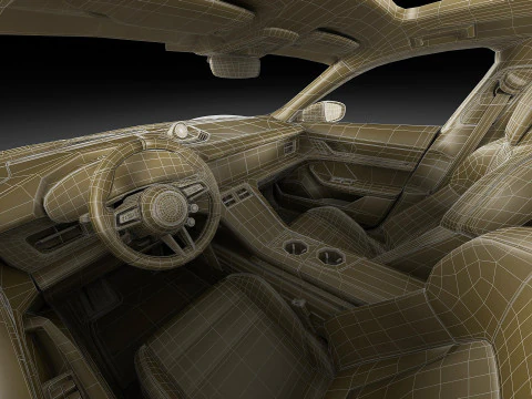 Porsche Taycan Turbo GT 2025 3D Model