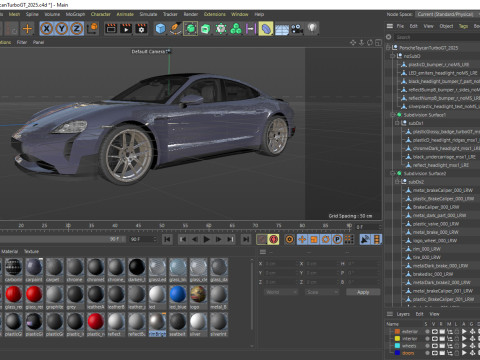 Porsche Taycan Turbo GT 2025 3D-Modell