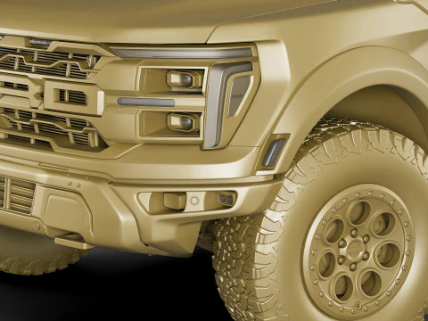 Pick-up 2024 F-150 Raptor R 3D Model