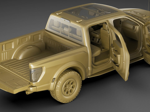Pick-up 2024 F-150 Raptor R 3D Model