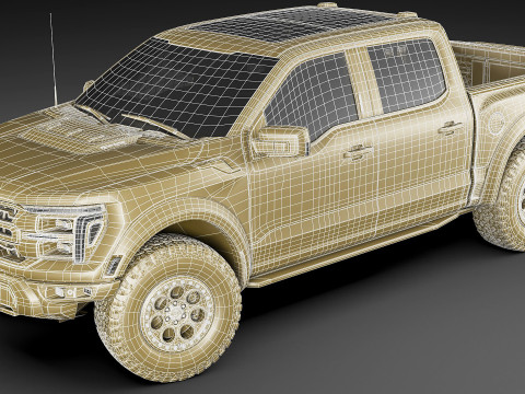 Pick-up 2024 F-150 Raptor R 3D Model