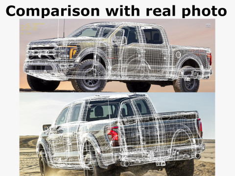 Pick-up 2024 F-150 Raptor R 3D Model