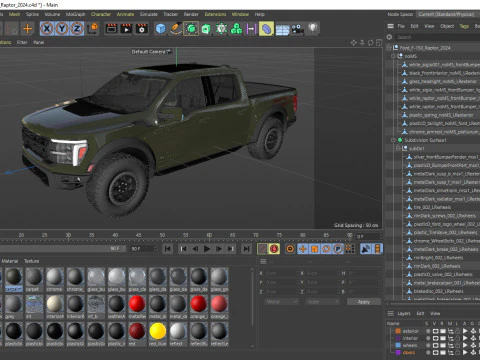 Pick-up 2024 F-150 Raptor R 3D Model