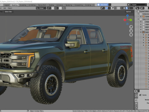 Pick-up 2024 F-150 Raptor R 3D Model