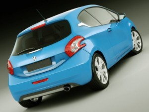 peugeot 208 3door 3Dモデル