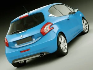 peugeot 208 3door 3D Model