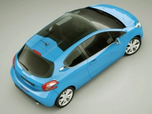 peugeot 208 3door 3D Model