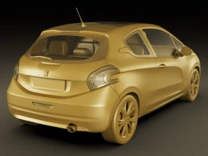 peugeot 208 3door 3D Model