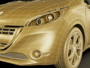 peugeot 208 3door 3Dモデル