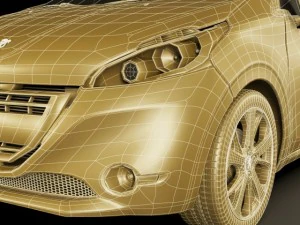 peugeot 208 3door 3D Model