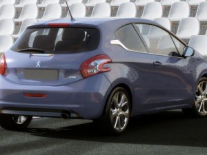 peugeot 208 3door 3Dモデル