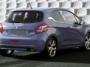 peugeot 208 3door 3D Model