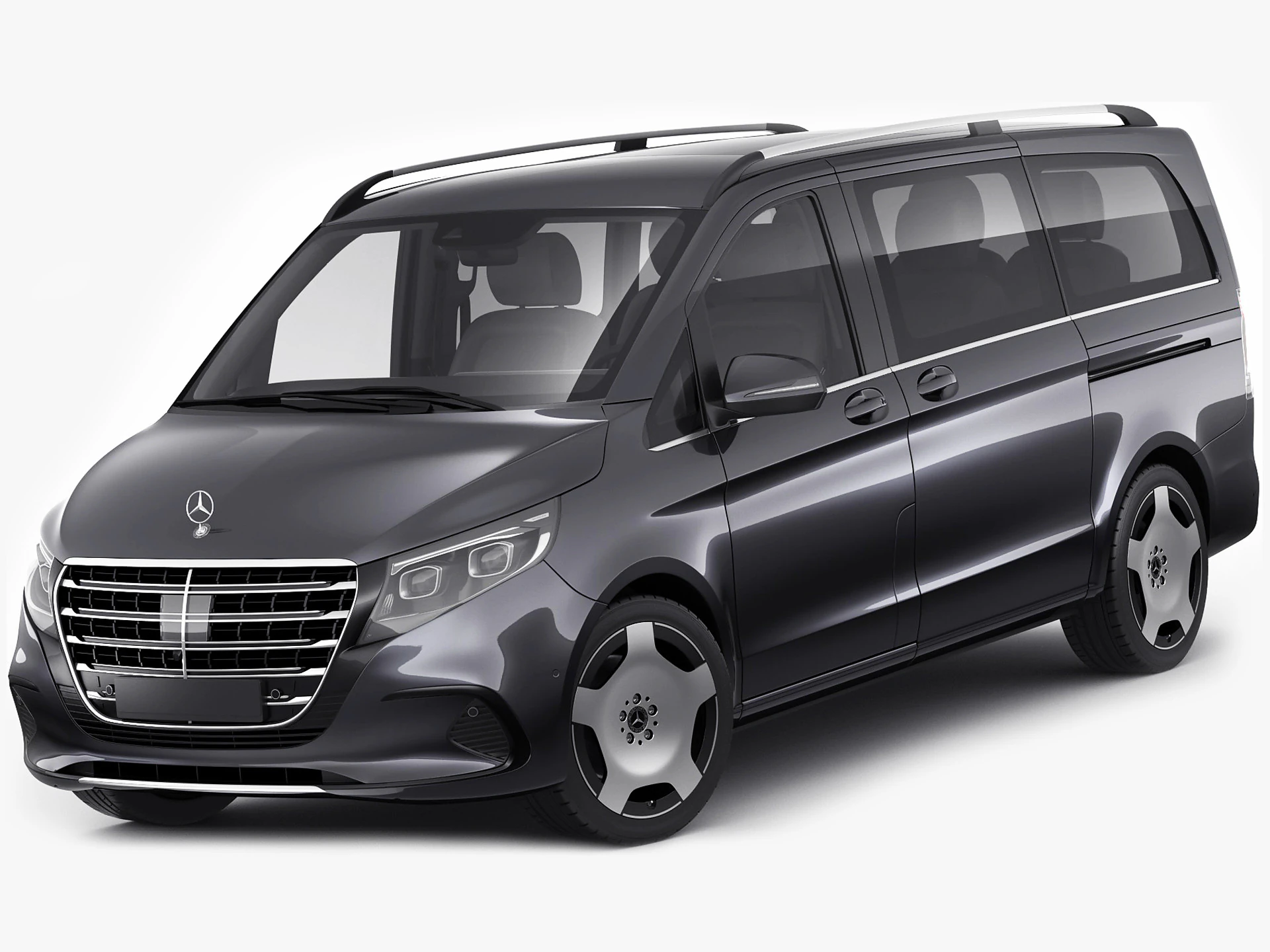 Mercedes Benz V-class 2024 exclusive line 3D Model .c4d .max .obj .3ds .fbx .stl .blend 