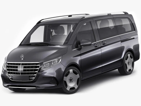 Эксклюзивная линейка Mercedes Benz V-class 2024 3D Модель