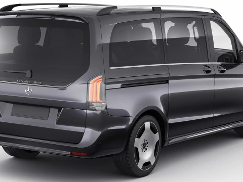 Mercedes Benz V-class 2024 exclusive line 3D Model