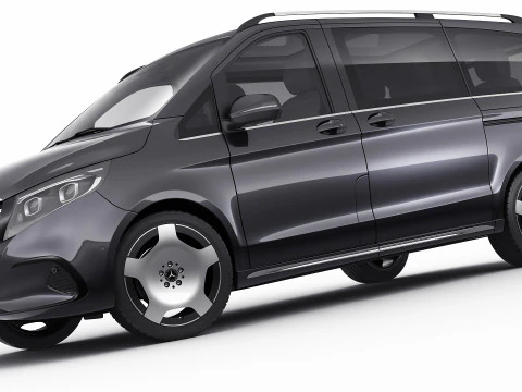 Mercedes Benz V-class 2024 exclusive line 3D Model
