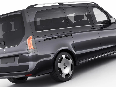 Mercedes Benz V-class 2024 exclusive line 3D Model