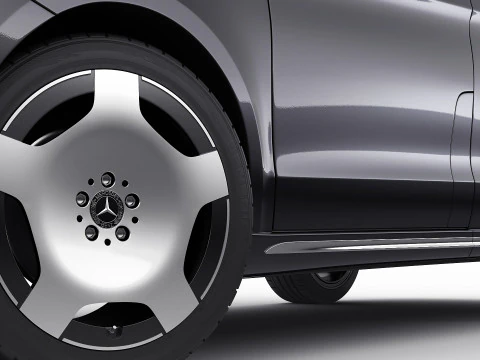 Mercedes Benz V-class 2024 exclusive line 3D Model