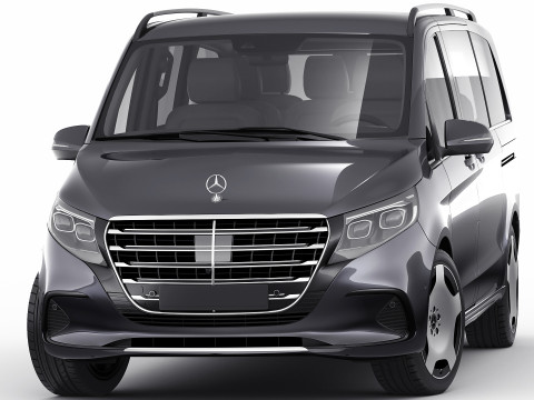 Mercedes Benz V-class 2024 exclusive line 3Dモデル
