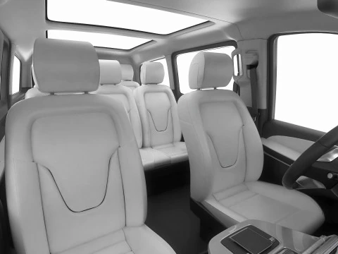 Mercedes Benz V-class 2024 exclusive line 3D Model