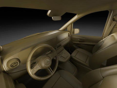 Mercedes Benz V-class 2024 exclusive line 3D Model