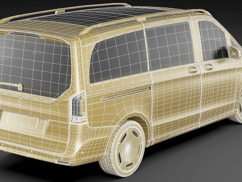 Mercedes Benz V-class 2024 exclusive line 3D Model