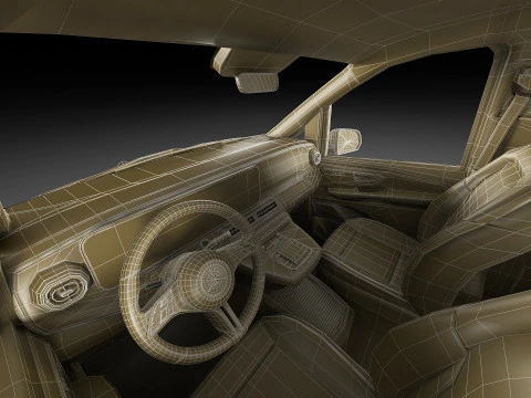 Mercedes Benz V-class 2024 exclusive line 3D Model