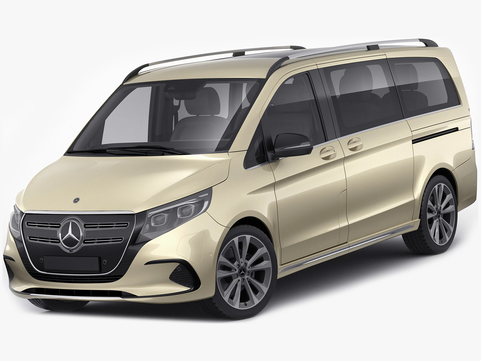 Mercedes-Benz EQV 2024 3D Model .c4d .max .obj .3ds .fbx .stl .blend