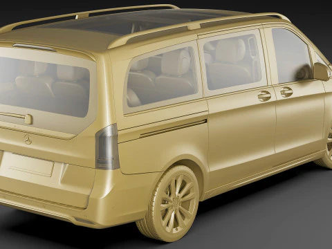 Mercedes-Benz EQV 2024 3D Model