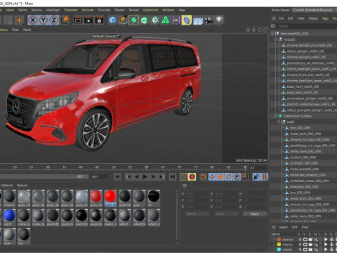 Mercedes-Benz EQV 2024 3D Model