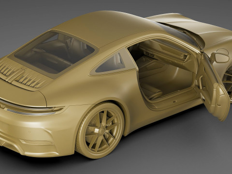 Porsche 911 Carrera GTS 2025 3D Модель