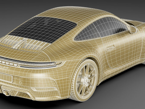 Porsche 911 Carrera GTS 2025 3D Модель