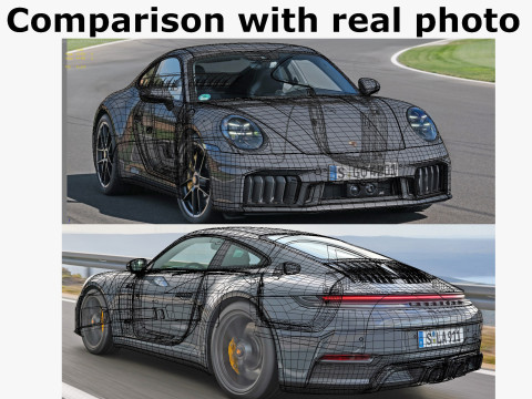 Porsche 911 Carrera GTS 2025 3D Модель