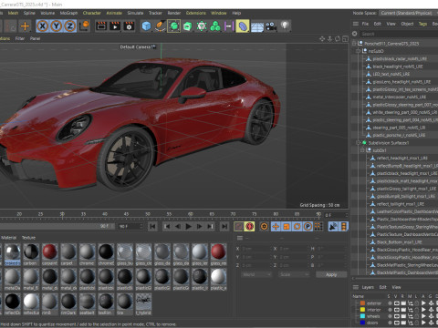 Porsche 911 Carrera GTS 2025 3D Модель